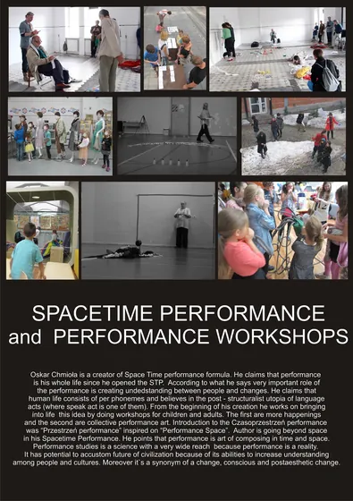 Oryginalna plansza 17: SpaceTime Performance i warsztaty performansu. Dostępna transkrypcja.