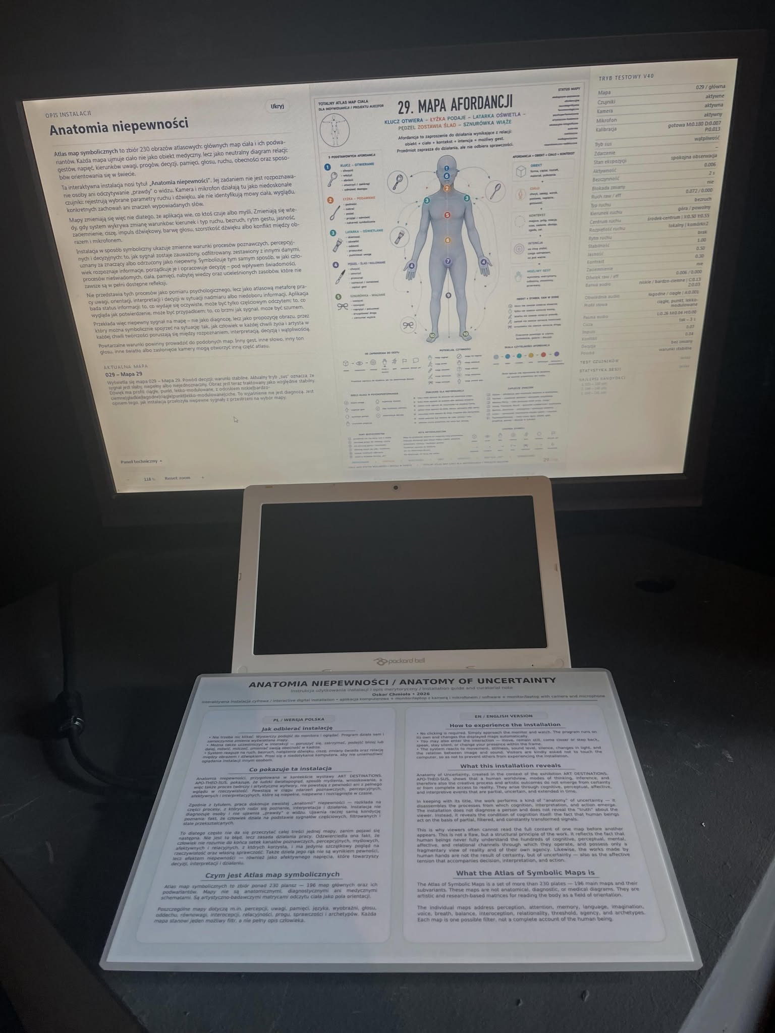 Anatomia niepewności · ICS / Galeria Spiż 7, Gdańsk, 2026 · Dokumentacja fotograficzna realizacji