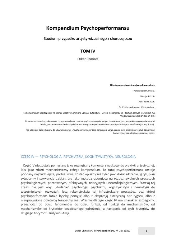 Kompendium Psychoperformansu · tom IV