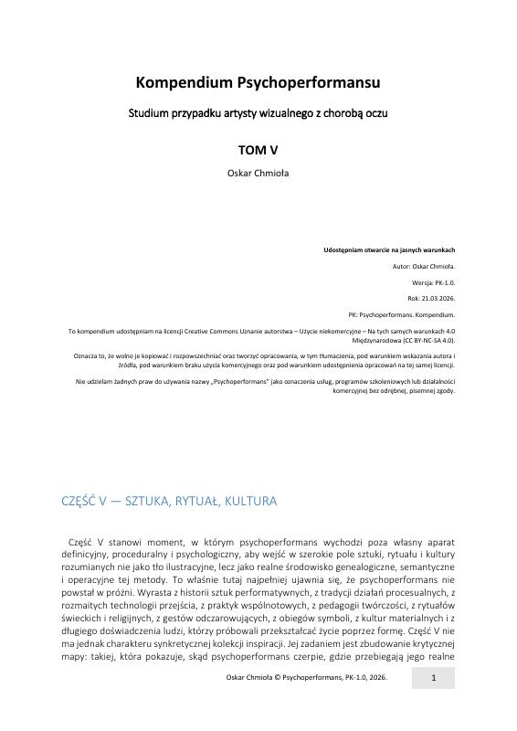 Kompendium Psychoperformansu · tom V