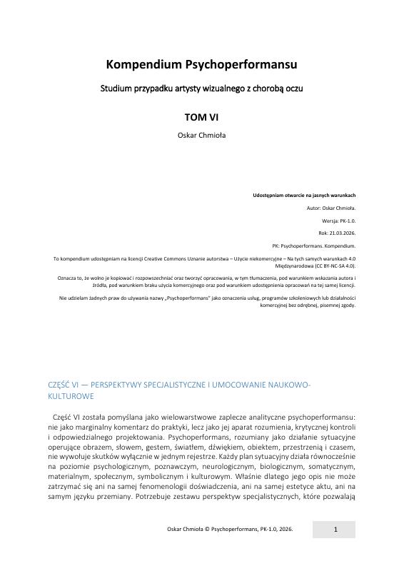 Kompendium Psychoperformansu · tom VI