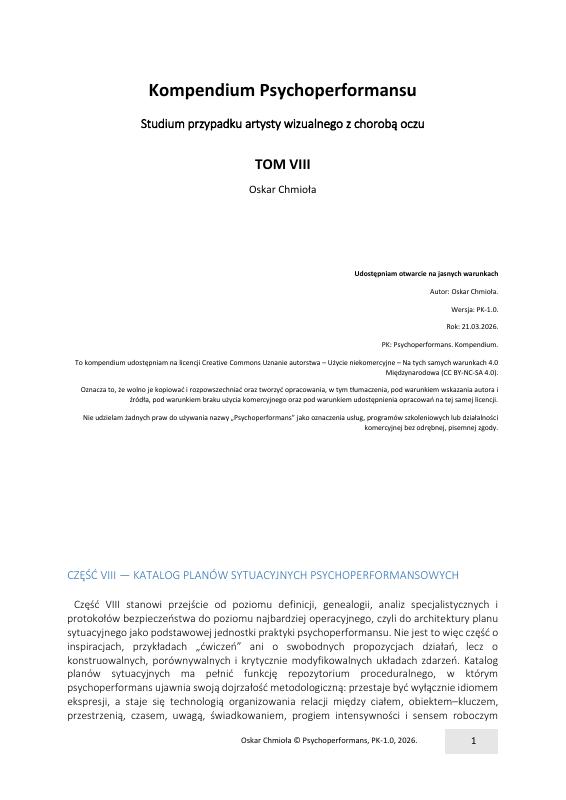 Kompendium Psychoperformansu · tom VIII