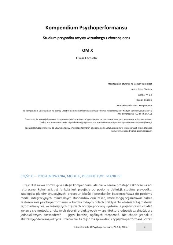 Kompendium Psychoperformansu · tom X